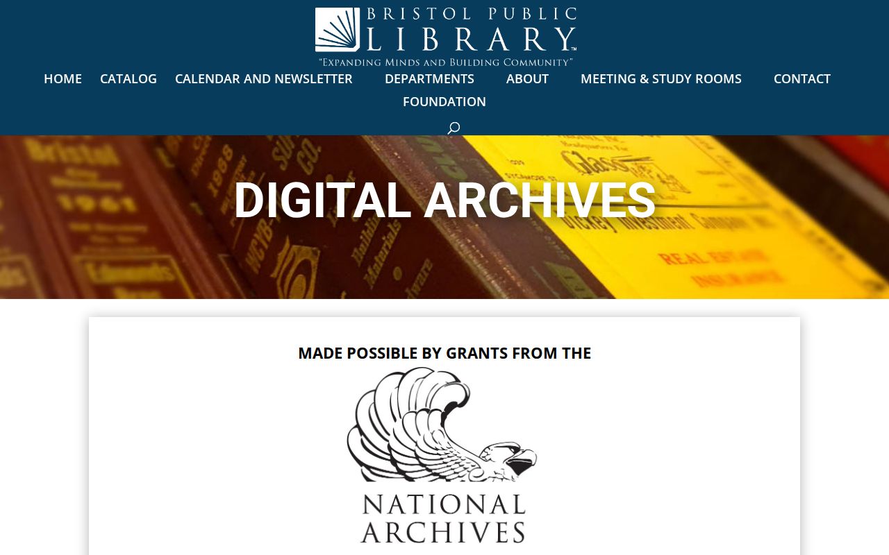Bristol city directory research in the Bristol Public Library Digital Archives