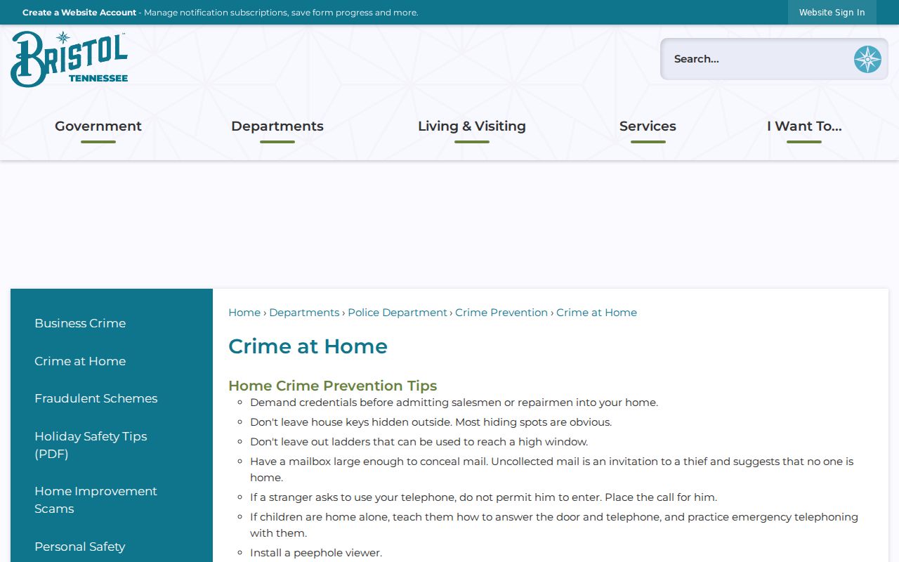 Bristol neighbors image of the Bristol Neighborhood Watch information page
