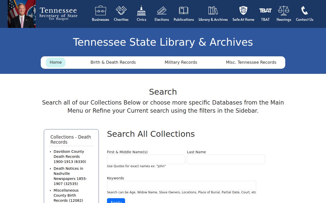 Bristol previous residents research through Tennessee genealogy indexes